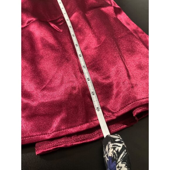 LULUS Devotion to Love Wine Satin One-Shoulder Maxi Dress NWT size XS - Picture 12 of 14